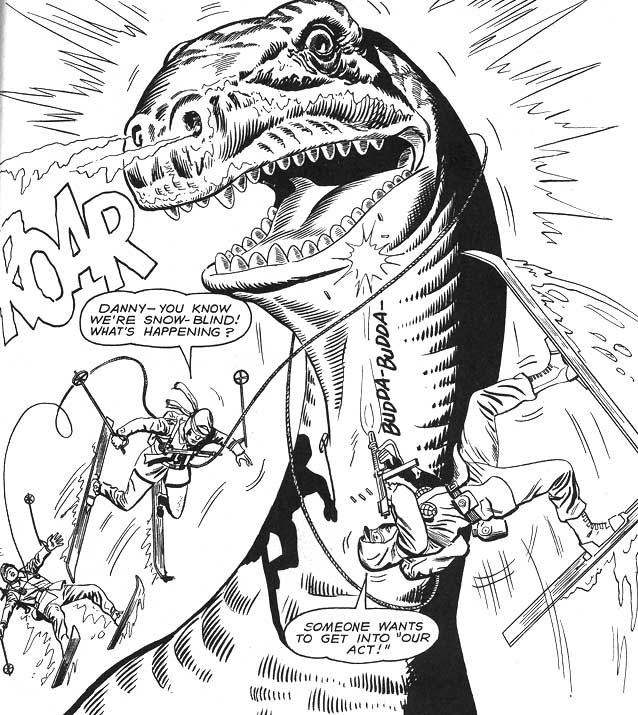 EXTREME SPORTS DINOSAUR FIGHTING! From DC's Showcase Presents the War That 
